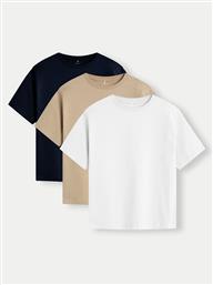 ΣΕΤ 3 T-SHIRTS 13231198 ΕΓΧΡΩΜΟ REGULAR FIT NAME IT