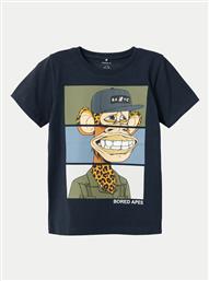T-SHIRT 13232197 ΣΚΟΥΡΟ ΜΠΛΕ REGULAR FIT NAME IT