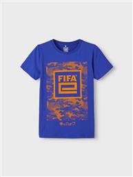 T-SHIRT FIFA 13215750 ΜΠΛΕ REGULAR FIT NAME IT από το MODIVO