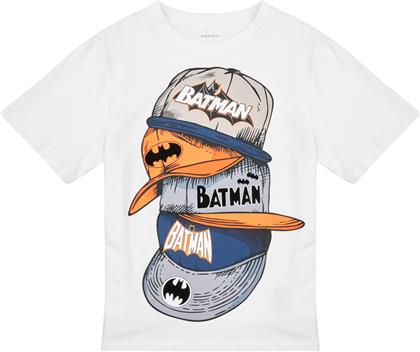 T-SHIRT ΜΕ ΚΟΝΤΑ ΜΑΝΙΚΙΑ NKMADD BATMAN NAME IT