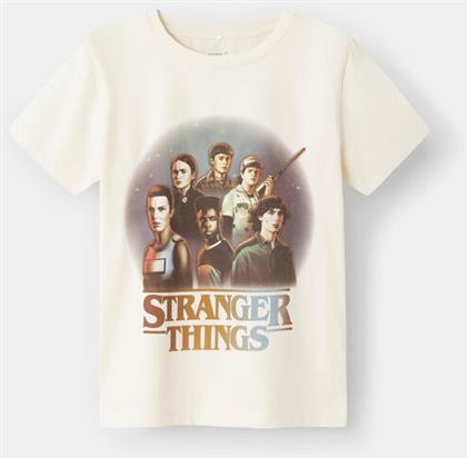 T-SHIRT STRANGER THINGS 13227698 ΛΕΥΚΟ REGULAR FIT NAME IT