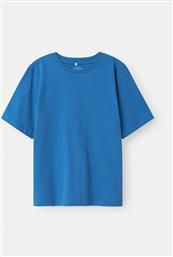 T-SHIRT VOBBO 13238968 ΜΠΛΕ LOOSE FIT NAME IT