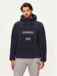 FLEECE T-BURGEE NP0A4I5D ΣΚΟΥΡΟ ΜΠΛΕ REGULAR FIT NAPAPIJRI