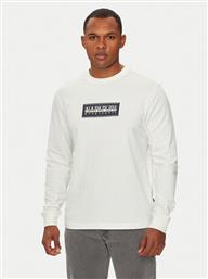 LONGSLEEVE S-BOX LOGO NP0A4I3M ΕΚΡΟΥ REGULAR FIT NAPAPIJRI