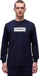 S-BOX LOGO LS NP0A4I3M176-176 ΜΠΛΕ NAPAPIJRI