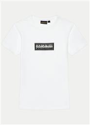 T-SHIRT CHAMOIS NP0A4HYL M ΛΕΥΚΟ REGULAR FIT NAPAPIJRI