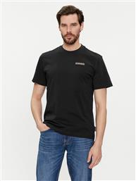 T-SHIRT IAATO NP0A4HFZ ΜΑΥΡΟ REGULAR FIT NAPAPIJRI