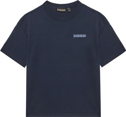 T-SHIRT S-AHR NP0A88ZO D ΣΚΟΥΡΟ ΜΠΛΕ REGULAR FIT NAPAPIJRI