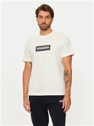 T-SHIRT S-BOX LOGO NP0A4I3L ΕΚΡΟΥ REGULAR FIT NAPAPIJRI