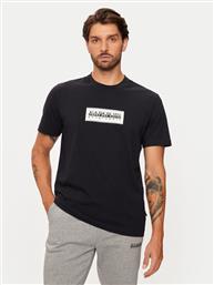 T-SHIRT S-BOX LOGO NP0A4I3L ΜΑΥΡΟ REGULAR FIT NAPAPIJRI