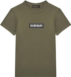 T-SHIRT S-CHAMOIS NP0A4HYL D ΠΡΑΣΙΝΟ REGULAR FIT NAPAPIJRI