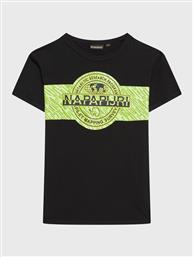 T-SHIRT S-PINZON NP0A4H2Z M ΜΑΥΡΟ REGULAR FIT NAPAPIJRI