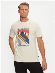 T-SHIRT S-PORTALET SS NP0A4I3E ΕΚΡΟΥ RELAXED FIT NAPAPIJRI από το MODIVO