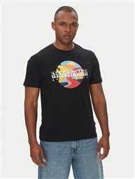 T-SHIRT S-VALDOR NP0A4IE6 ΜΑΥΡΟ REGULAR FIT NAPAPIJRI