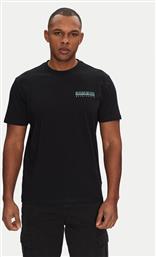 T-SHIRT S-VIGNONI NP0A4ILX ΜΑΥΡΟ REGULAR FIT NAPAPIJRI