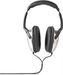 NEDIS HPWD1201BK OVER-EAR HEADPHONES SILVER/BLACK NATEC