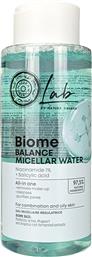 LAB BIOME BALANCE MICELLAR WATER ΜΙΚΥΛΛΙΑΚΟ ΝΕΡΟ ΕΞΙΣΟΡΡΟΠΗΣΗΣ ΜΕ ΝΙΑΣΙΝΑΜΙΔΗ & ΣΑΛΙΚΥΛΙΚΟ ΟΞΥ 400ML NATURA SIBERICA