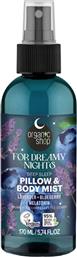 ORGANIC SHOP FOR DREAMY NIGHTS DEEP SLEEP PILLOW LAVENDER & BLUEBERRY MELATONIN BODY MIST ΕΝΥΔΑΤΙΚΟ ΧΑΛΑΡΩΤΙΚΟ BODY MIST ΜΕ ΜΕΛΑΤΟΝΙΝΗ ΛΕΒΑΝΤΑΣ & ΒΑΤΟΜΟΥΡΟΥ 170ML NATURA SIBERICA από το PHARM24