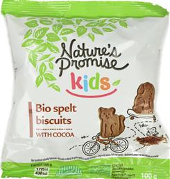 ΜΠΙΣΚΟΤΑ KIDS BIO ΑΠΟ ΟΛΥΡΑ ΜΕ ΚΑΚΑΟ 100G NATURES PROMISE