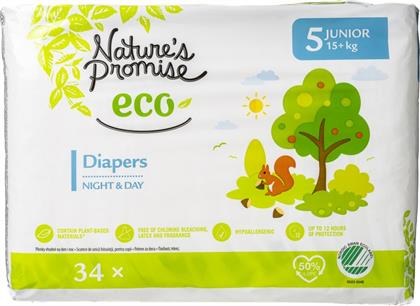 ΠΑΝΕΣ ΜΩΡΟΥ ECO JUNIOR NO5 34 ΤΕΜΑΧΙΑ NATURES PROMISE