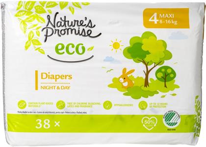 ΠΑΝΕΣ ΜΩΡΟΥ ECO MAXI NO4 38 ΤΕΜΑΧΙΑ NATURES PROMISE