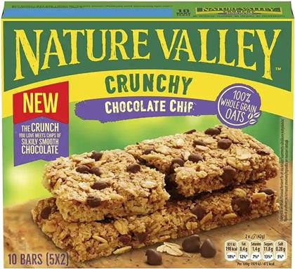 ΜΠΑΡΕΣ ΔΗΜΗΤΡΙΑΚΩΝ CRUNCHY CHOCOLATE CHIPS 5X42G NATURE VALLEY