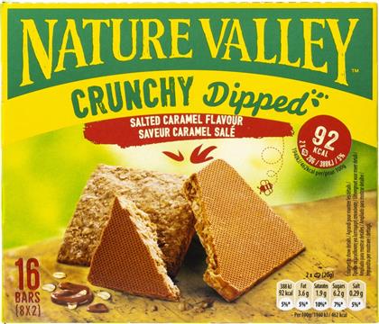 ΜΠΑΡΕΣ ΔΗΜΗΤΡΙΑΚΩΝ CRUNCHY DIPPED SALTED CARAMEL 8X20G NATURE VALLEY