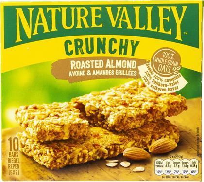 ΜΠΑΡΕΣ ΔΗΜΗΤΡΙΑΚΩΝ ΨΗΜΕΝΟ ΑΜΥΓΔΑΛΟ 5X42G NATURE VALLEY