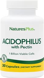 ACIDOPHILUS WITH PECTIN ΣΥΜΠΛΗΡΩΜΑ ΔΙΑΤΡΟΦΗΣ ΟΞΕΟΦΙΛΟΥ ΠΡΟΒΙΟΤΙΚΟΥ ΜΕ ΠΗΚΤΙΝΗ ΕΣΠΕΡΙΔΟΕΙΔΩΝ ΓΙΑ ΤΗΝ ΑΝΤΙΜΕΤΩΠΙΣΗ ΓΑΣΤΡΕΝΤΕΡΙΚΩΝ ΔΙΑΤΑΡΑΧΩΝ 30CAPS NATURES PLUS