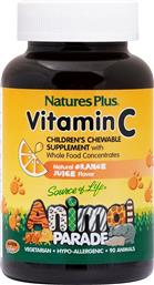 ANIMAL PARADE VITAMIN C ΣΥΜΠΛΗΡΩΜΑ ΔΙΑΤΡΟΦΗΣ ΒΙΤΑΜΙΝΗΣ C ΓΙΑ ΤΗΝ ΕΝΙΣΧΥΣΗ ΤΟΥ ΑΝΟΣΟΠΟΙΗΤΙΚΟΥ ΜΕ ΓΕΥΣΗ ΠΟΡΤΟΚΑΛΙ 90TABS NATURES PLUS