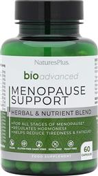 BIO ADVNACED MENOPAUSE SUPPORT HERBAL & NUTRIENT BLEND ΣΥΜΠΛΗΡΩΜΑ ΔΙΑΤΡΟΦΗΣ ΠΟΛΥΒΙΤΑΜΙΝΩΝ & ΕΚΧΥΛΙΣΜΑΤΟΣ ΒΟΤΑΝΩΝ ΓΙΑ ΤΗΝ ΑΝΤΙΜΕΤΩΠΙΣΗ ΤΩΝ ΣΥΜΠΤΩΜΑΤΩΝ ΤΗΣ ΕΜΜΗΝΟΠΑΥΣΗΣ 60CAPS NATURES PLUS