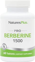 PRO BERBERINE 1500MG ΣΥΜΠΛΗΡΩΜΑ ΔΙΑΤΡΟΦΗΣ ΦΥΤΙΚΗΣ ΒΕΡΒΕΡΙΝΗΣ ΓΙΑ ΥΓΙΗ ΕΠΙΠΕΔΑ ΣΑΚΧΑΡΟΥ ΣΤΟ ΑΙΜΑ, ΥΠΟΣΤΗΡΙΞΗ ΤΟΥ ΚΑΡΔΙΑΓΓΕΙΑΚΟΥ ΣΥΣΤΗΜΑΤΟΣ & ΜΕΤΑΒΟΛΙΣΜΟ ΛΙΠΟΥΣ 60TABS NATURES PLUS