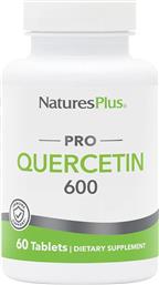 PRO QUERCETIN 600MG ΣΥΜΠΛΗΡΩΜΑ ΔΙΑΤΡΟΦΗΣ ΚΕΡΣΕΤΙΝΗΣ ΜΕ ΙΣΧΥΡΗ ΑΝΤΙΟΞΕΙΔΩΤΙΚΗ & ΑΝΤΙΦΛΕΓΜΟΝΩΔΗ ΔΡΑΣΗ ΓΙΑ ΔΙΑΤΗΡΗΣΗ ΥΓΙΩΝ ΕΠΙΠΕΔΩΝ ΑΡΤΗΡΙΑΚΗΣ ΠΙΕΣΗΣ 60TABS NATURES PLUS