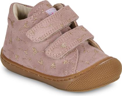 ΨΗΛΑ SNEAKERS COCOON VL SUEDE GLITTER FLOWER NATURINO