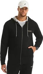 ΑΝΔΡΙΚΗ ΖΑΚΕΤΑ ΦΟΥΤΕΡ ΜΕ ΚΟΥΚΟΥΛΑ ΚΑΙ ΛΟΓΟΤΥΠΟ REGULAR FIT - K57071 ΜΑΥΡΟ NAUTICA