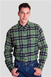 ΑΝΔΡΙΚΟ ΠΟΥΚΑΜΙΣΟ FLANNEL BUTTON DOWN ΜΕ ΚΑΡΟ ΣΧΕΔΙΟ - W47313 ΠΡΑΣΙΝΟ NAUTICA