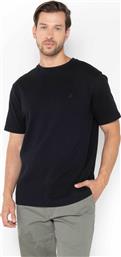 ΑΝΔΡΙΚΟ T-SHIRT ΜΕ ΚΕΝΤΗΜΕΝΟ ΛΟΓΟΤΥΠΟ - N1T03867 ΜΑΥΡΟ NAUTICA