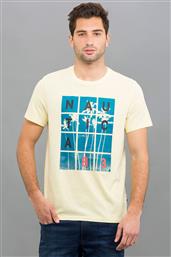 ΑΝΔΡΙΚΟ T-SHIRT ΜΕ PRINT - 81908V ΚΙΤΡΙΝΟ NAUTICA