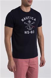 ΑΝΔΡΙΚΟ T-SHIRT ΜΕ ΤΥΠΩΜΑ - 81200V ΜΠΛΕ ΣΚΟΥΡΟ NAUTICA
