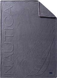 ΚΟΥΒΕΡΤΑ ΚΑΝΑΠΕ FLEECE (130X180) BY NEF-NEF HOMEWARE NAU COAST GREY NAUTICA