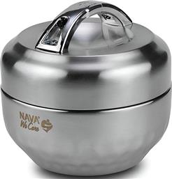 ΔΟΧΕΙΟ ΦΑΓΗΤΟΥ SS304 WE CARE ΑΝΟΞΕΙΔΩΤΟ ΣΤΡΟΓΓΥΛΟ 1000ML NAVA