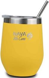 ΠΟΤΗΡΙ ΘΕΡΜΟΣ WE CARE INOX ΚΙΤΡΙΝΟ ΜΕ ΚΑΛΑΜΑΚΙ (360ML) NAVA