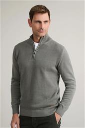 ΑΝΔΡΙΚΟ ΠΛΕΚΤΟ ΒΑΜΒΑΚΕΡΟ HALF ZIP 24YM.1009/LZ GREEN LEAF ΠΡΑΣΙΝΟ NAVY & GREEN