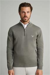 ΑΝΔΡΙΚΟ ΠΛΕΚΤΟ ΒΑΜΒΑΚΕΡΟ HALF ZIP 24YM.923/LZ.4 GREEN LEAF ΠΡΑΣΙΝΟ NAVY & GREEN