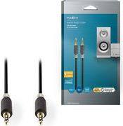 CABW22000AT100 STEREO AUDIO CABLE 3.5 MM MALE - 3.5 MM MALE 10 M ANTHRACITEC NEDIS