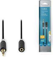 CABW22050AT10 STEREO AUDIO CABLE 3.5 MM MALE - 3.5 MM FEMALE 1.0 M ANTHRACITE NEDIS