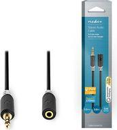 CABW22050AT30 STEREO AUDIO CABLE 3.5 MM MALE - 3.5 MM FEMALE 3.0 M ANTHRACITE NEDIS