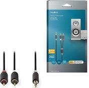 CABW22200AT100 STEREO AUDIO CABLE 3.5 MM MALE - 2X RCA MALE 10 M ANTHRACITEC NEDIS