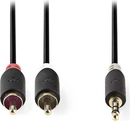 CABW22200AT30 STEREO AUDIO CABLE 3.5MM MALE - 2X RCA MALE 3.0M ANTHRACITE ΚΑΛΩΔΙΟ NEDIS από το ΚΩΤΣΟΒΟΛΟΣ