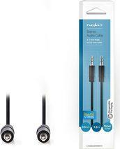 CAGB22000BK15 STEREO AUDIO CABLE 3.5 MM MALE - 3.5 MM MALE 1.5 M BLACK NEDIS